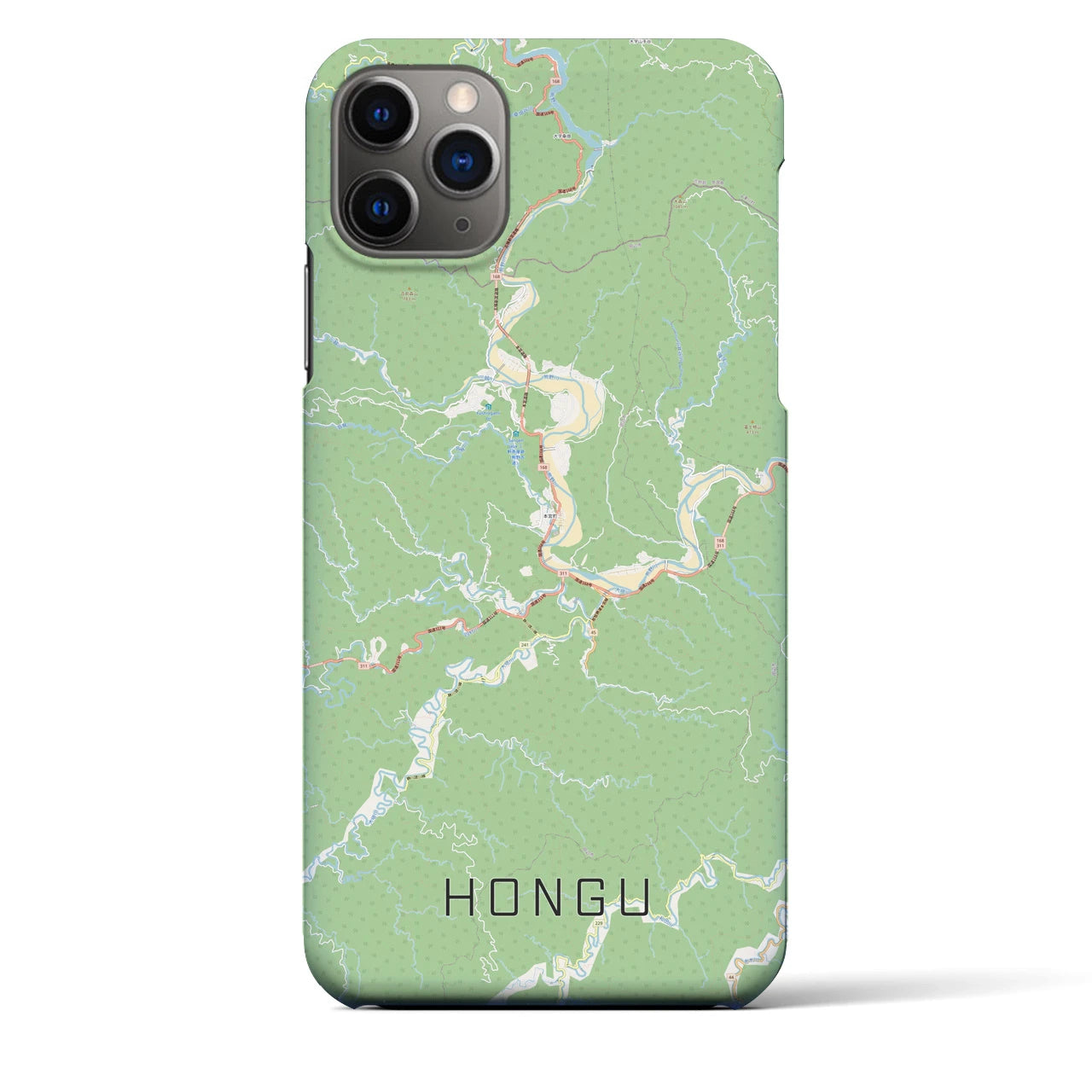 【本宮(和歌山県)】地図柄iPhoneケース(バックカバータイプ)