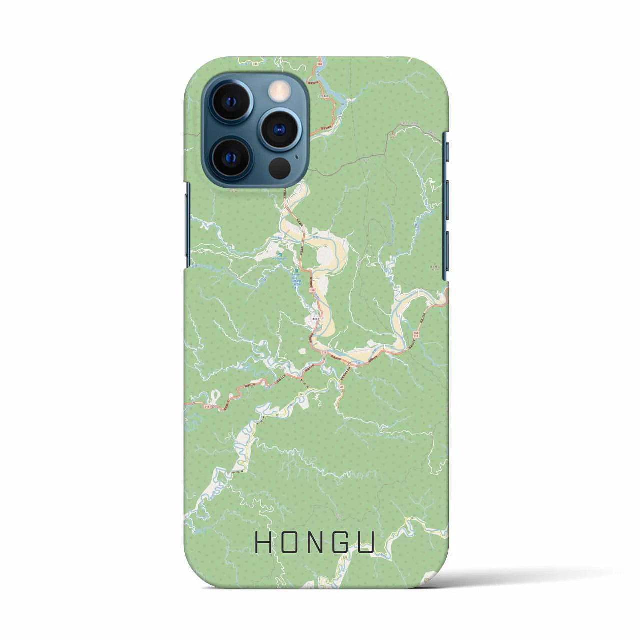 【本宮(和歌山県)】地図柄iPhoneケース(バックカバータイプ)