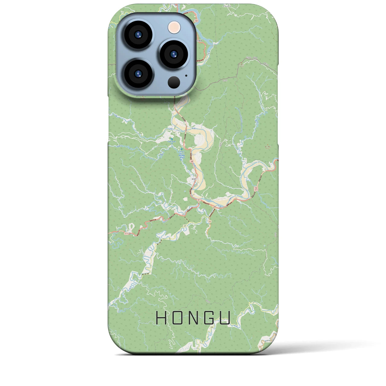 【本宮(和歌山県)】地図柄iPhoneケース(バックカバータイプ)