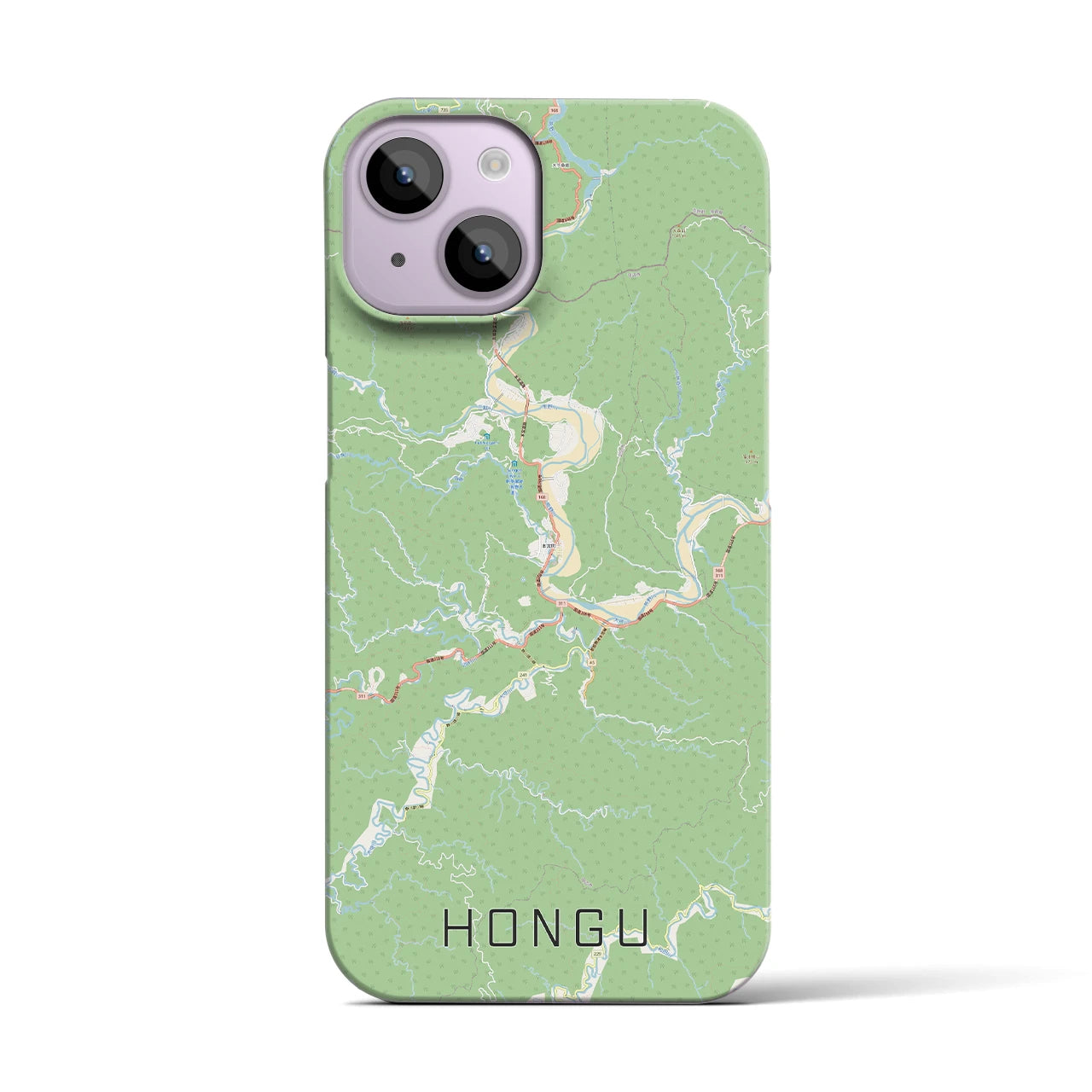 【本宮(和歌山県)】地図柄iPhoneケース(バックカバータイプ)