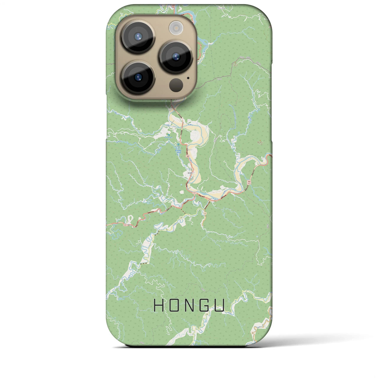 【本宮(和歌山県)】地図柄iPhoneケース(バックカバータイプ)
