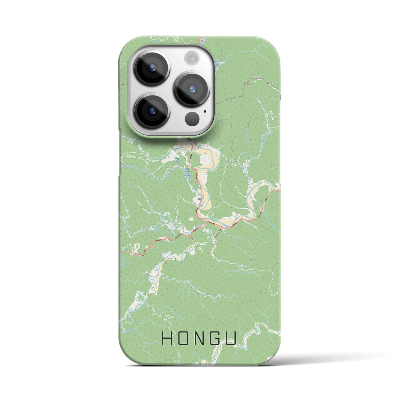 【本宮(和歌山県)】地図柄iPhoneケース(バックカバータイプ)
