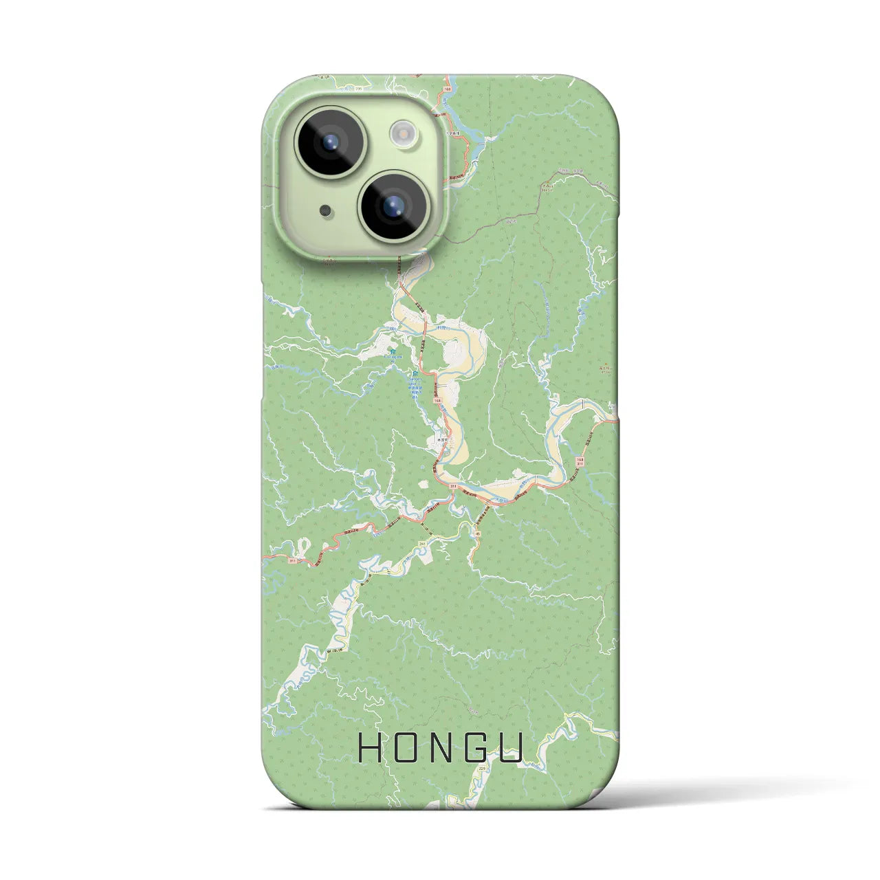 【本宮(和歌山県)】地図柄iPhoneケース(バックカバータイプ)