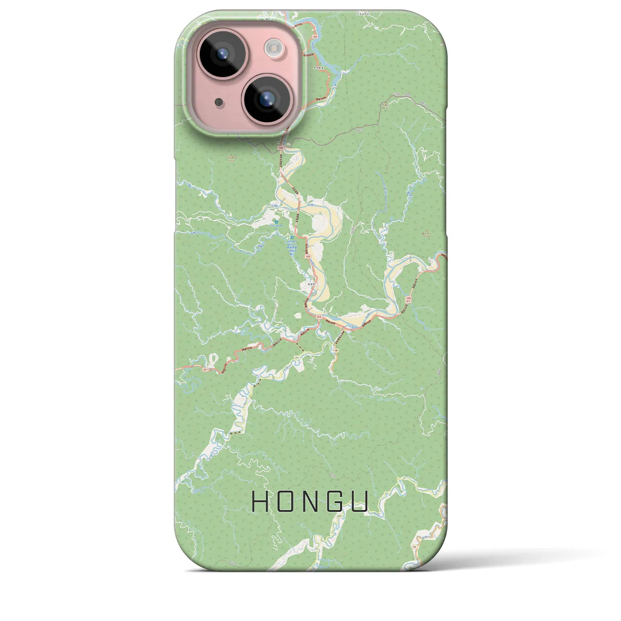 【本宮(和歌山県)】地図柄iPhoneケース(バックカバータイプ)