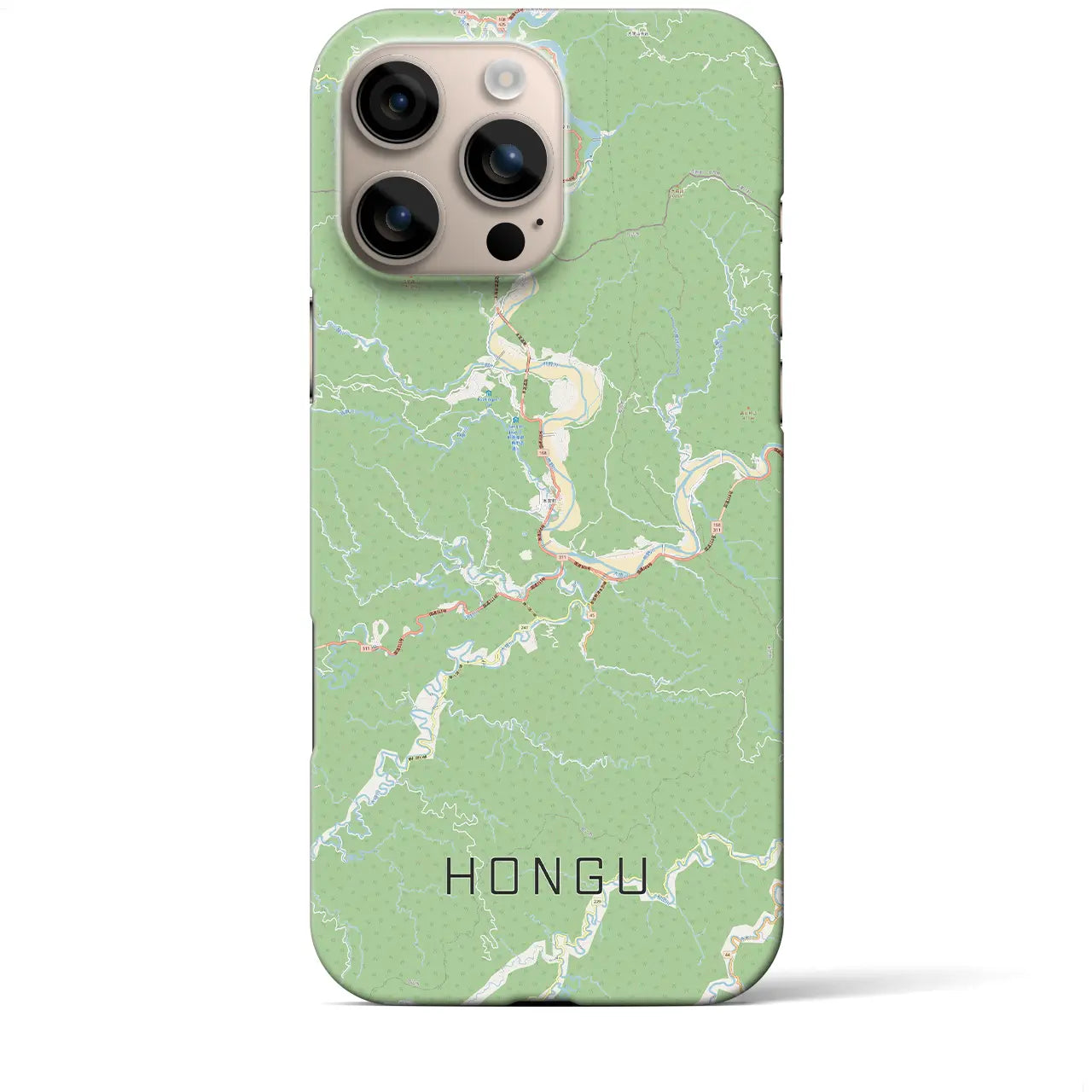 【本宮(和歌山県)】地図柄iPhoneケース(バックカバータイプ)