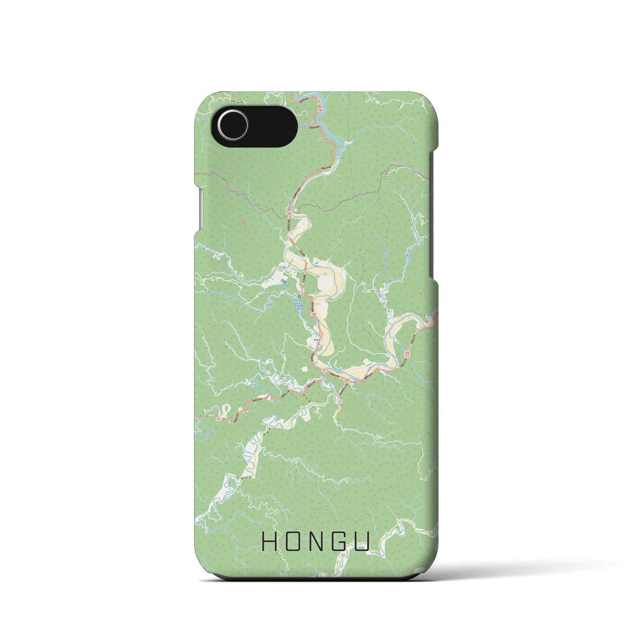 【本宮(和歌山県)】地図柄iPhoneケース(バックカバータイプ)