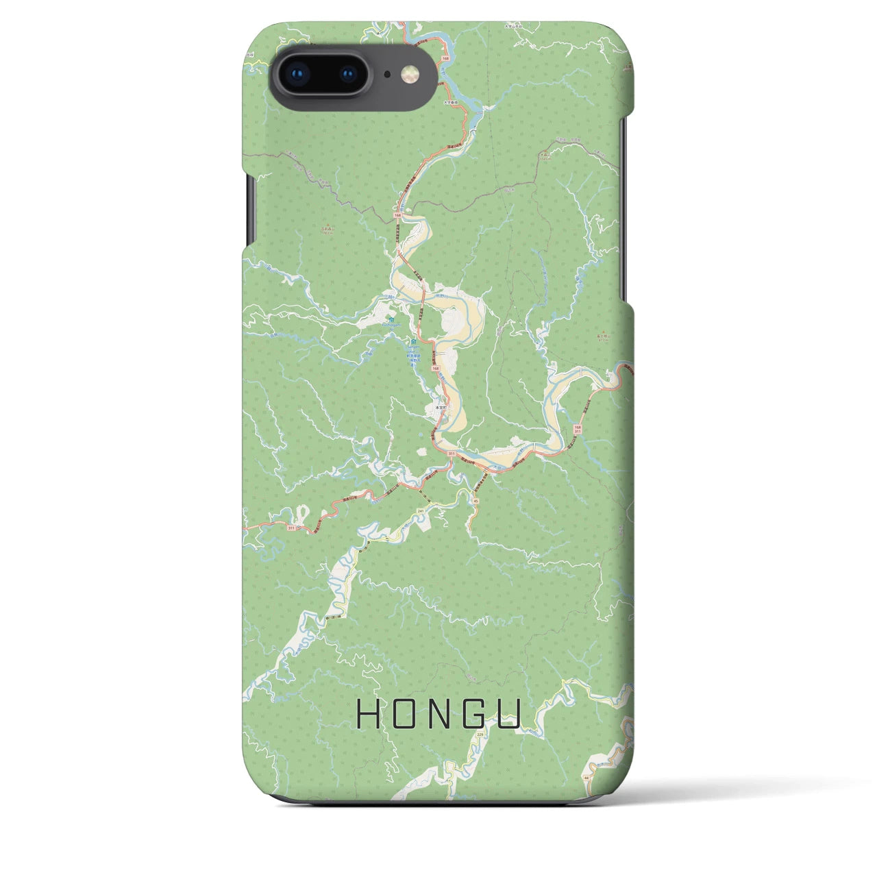 【本宮(和歌山県)】地図柄iPhoneケース(バックカバータイプ)