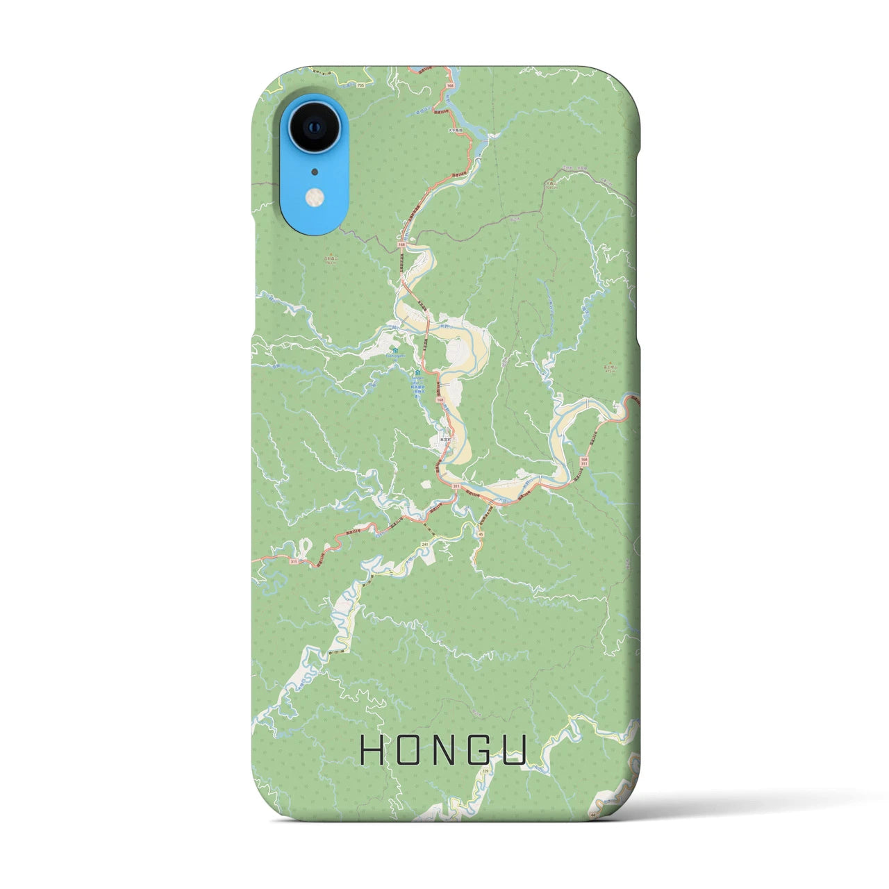 【本宮(和歌山県)】地図柄iPhoneケース(バックカバータイプ)