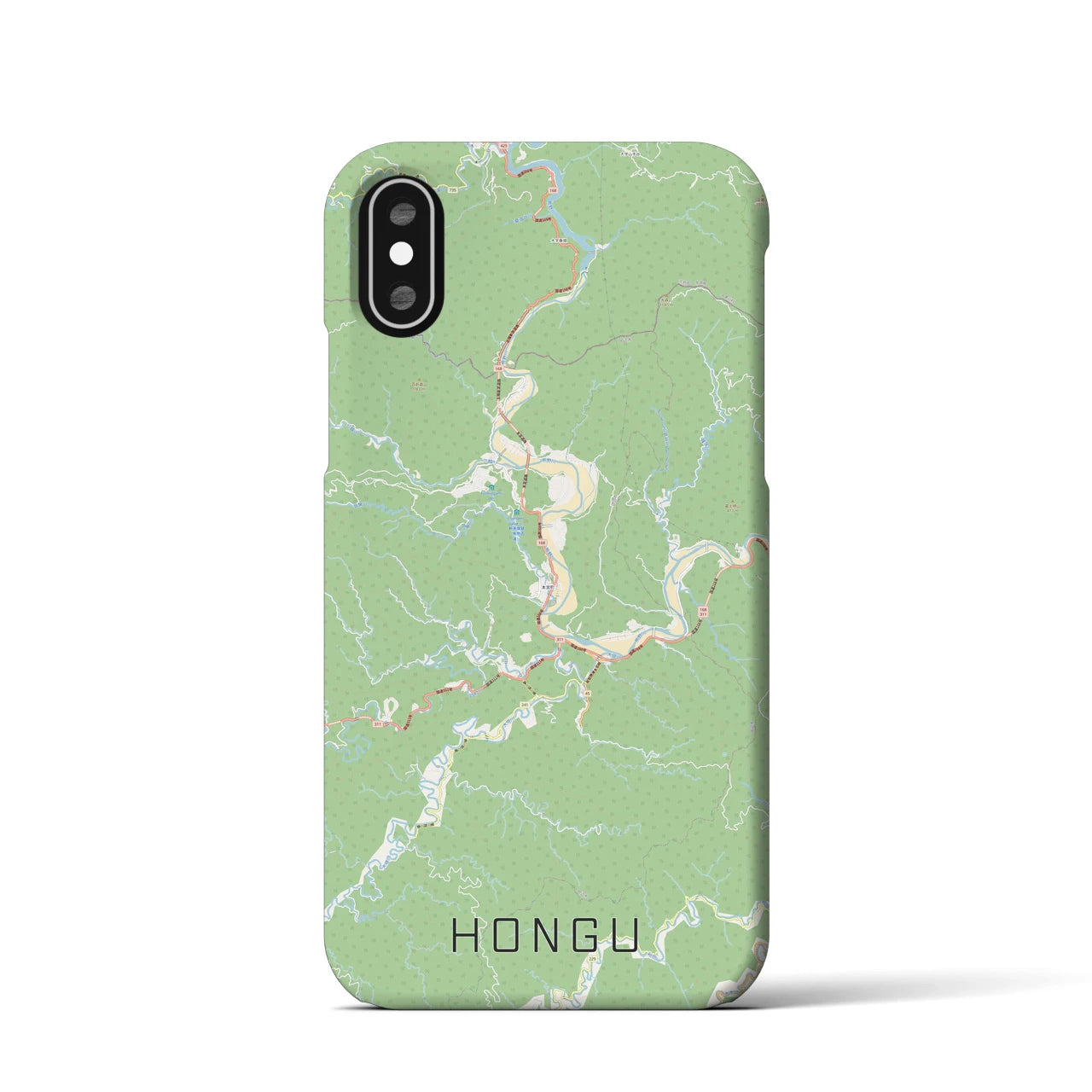 【本宮(和歌山県)】地図柄iPhoneケース(バックカバータイプ)