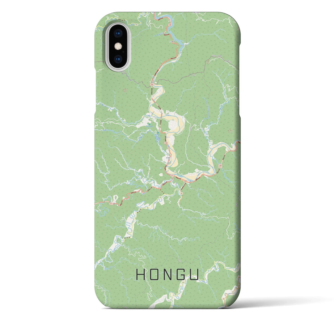 【本宮(和歌山県)】地図柄iPhoneケース(バックカバータイプ)