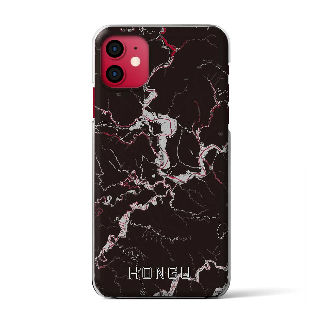 【本宮(和歌山県)】地図柄iPhoneケース(クリアタイプ)