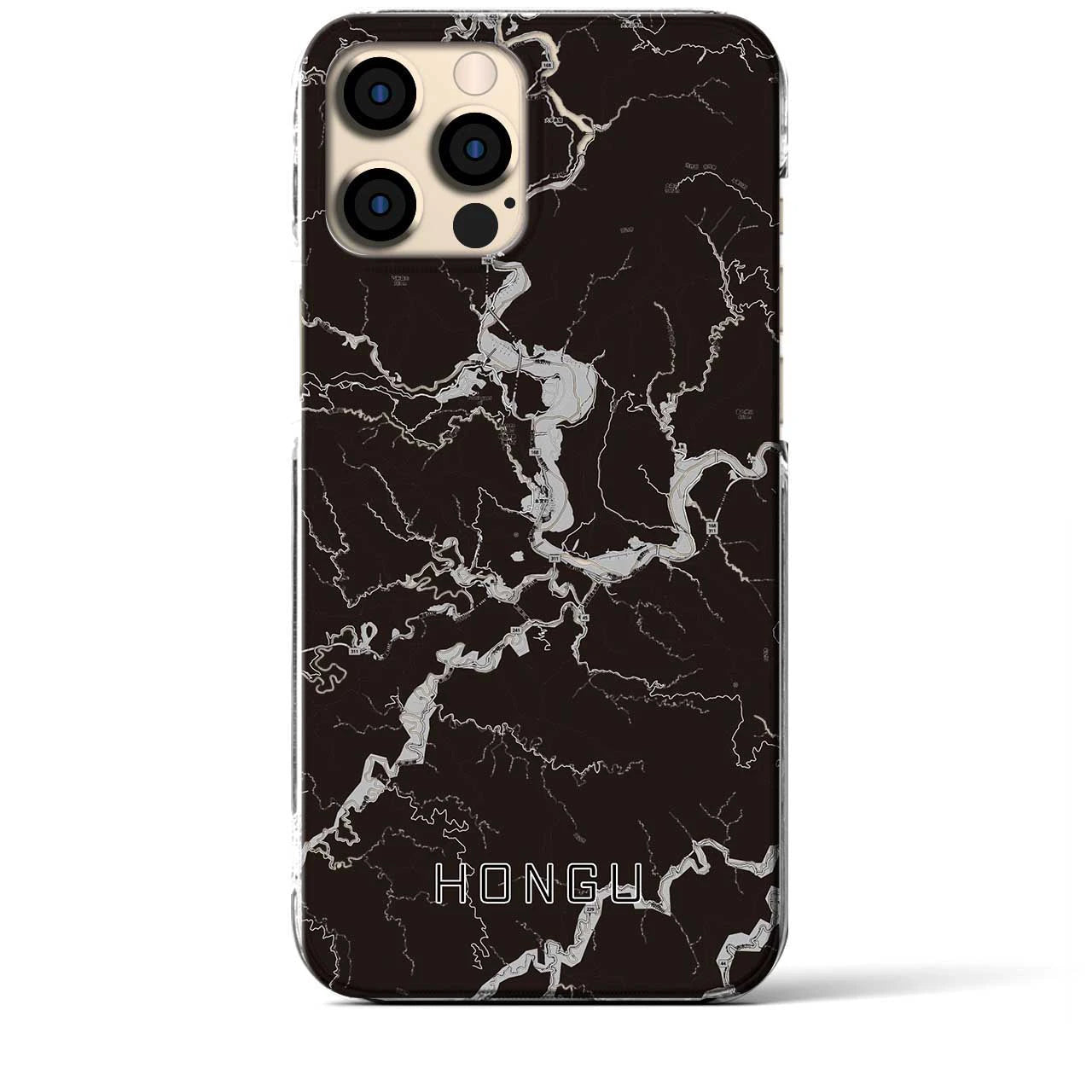 【本宮(和歌山県)】地図柄iPhoneケース(クリアタイプ)