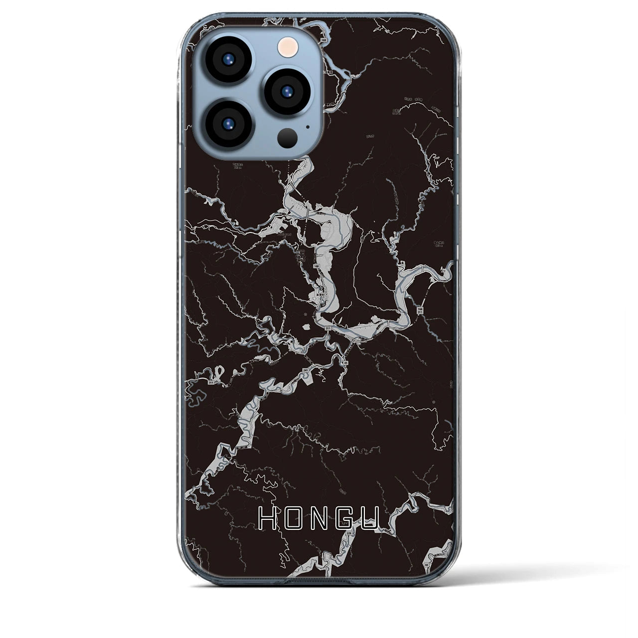 【本宮(和歌山県)】地図柄iPhoneケース(クリアタイプ)