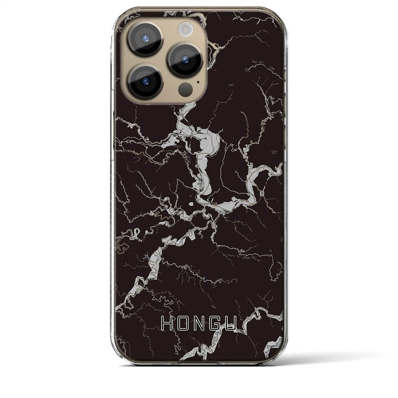 【本宮(和歌山県)】地図柄iPhoneケース(クリアタイプ)