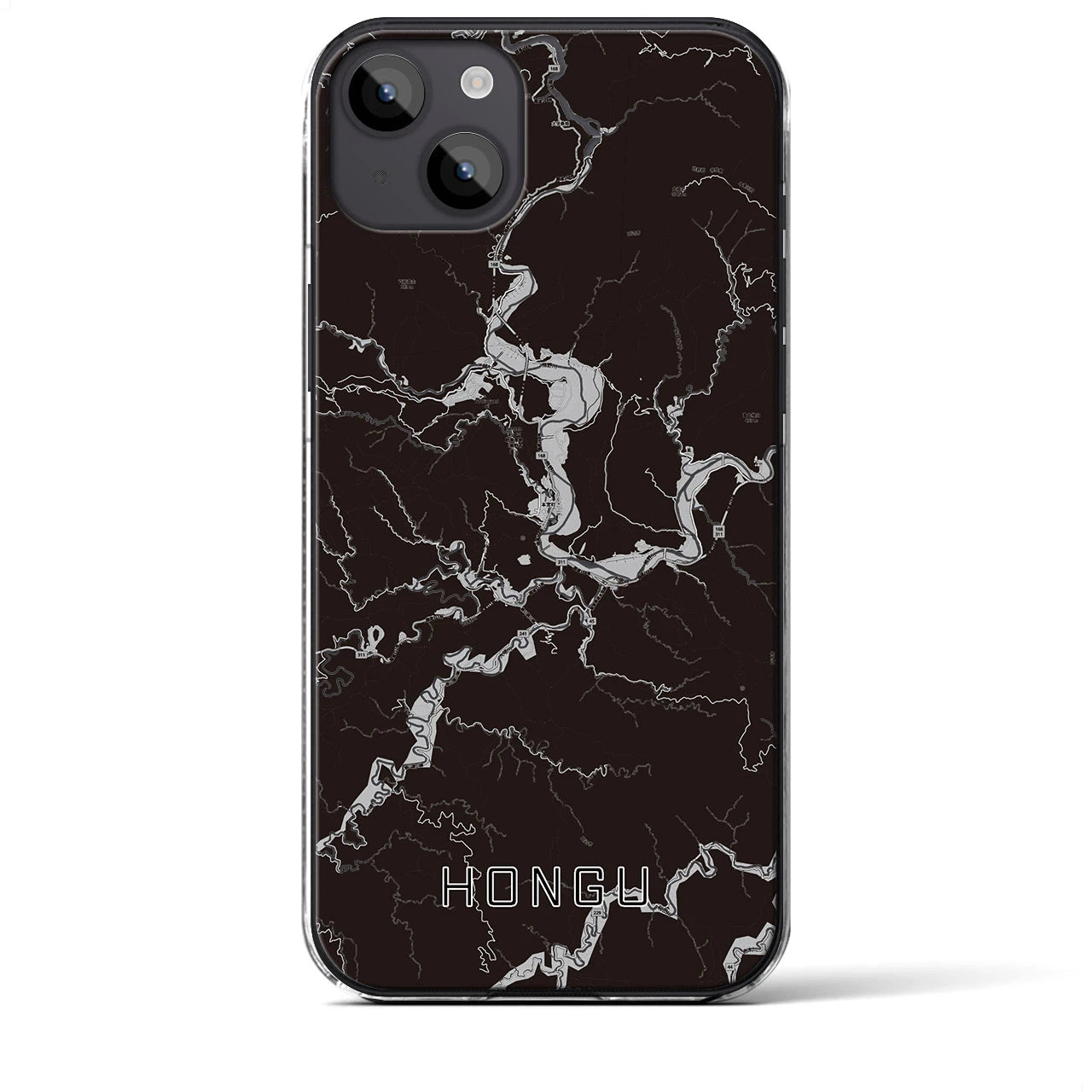 【本宮(和歌山県)】地図柄iPhoneケース(クリアタイプ)