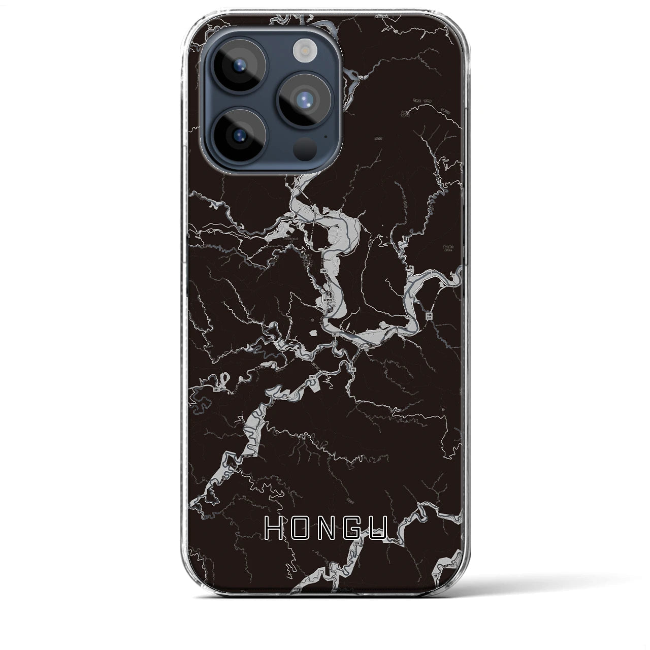 【本宮(和歌山県)】地図柄iPhoneケース(クリアタイプ)