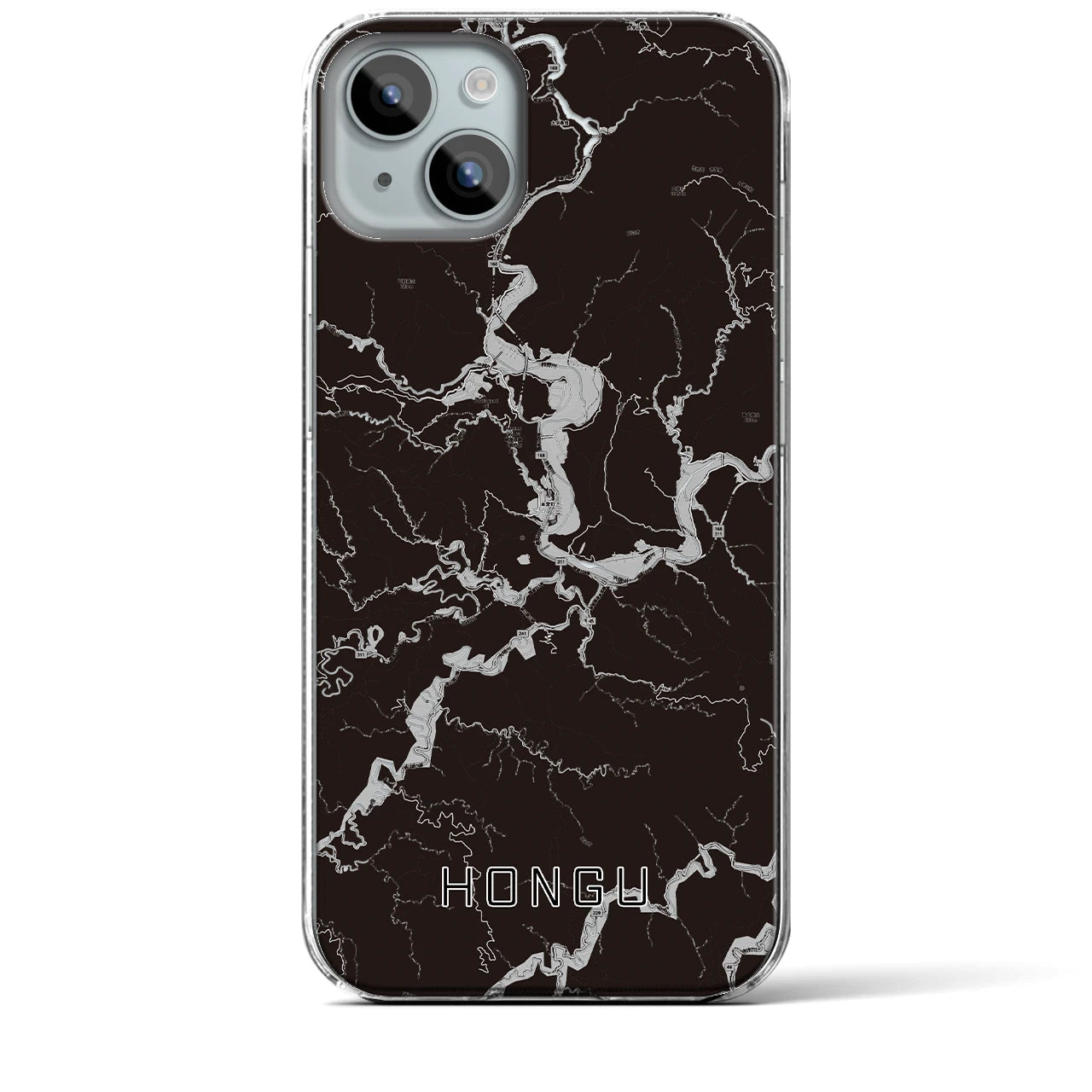 【本宮(和歌山県)】地図柄iPhoneケース(クリアタイプ)