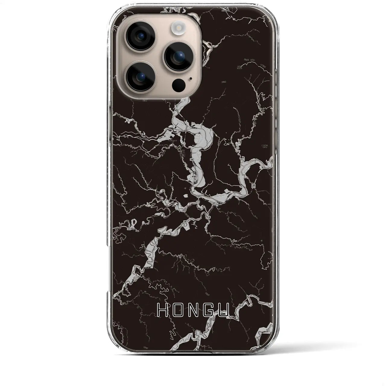 【本宮(和歌山県)】地図柄iPhoneケース(クリアタイプ)