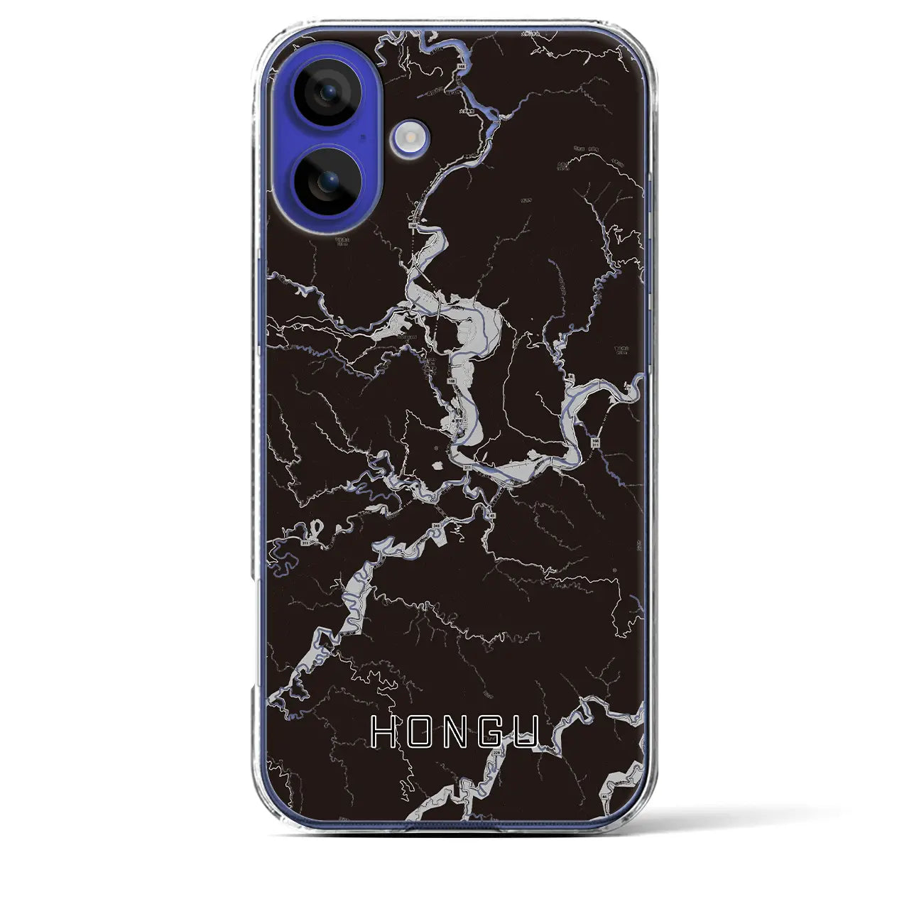 【本宮(和歌山県)】地図柄iPhoneケース(クリアタイプ)