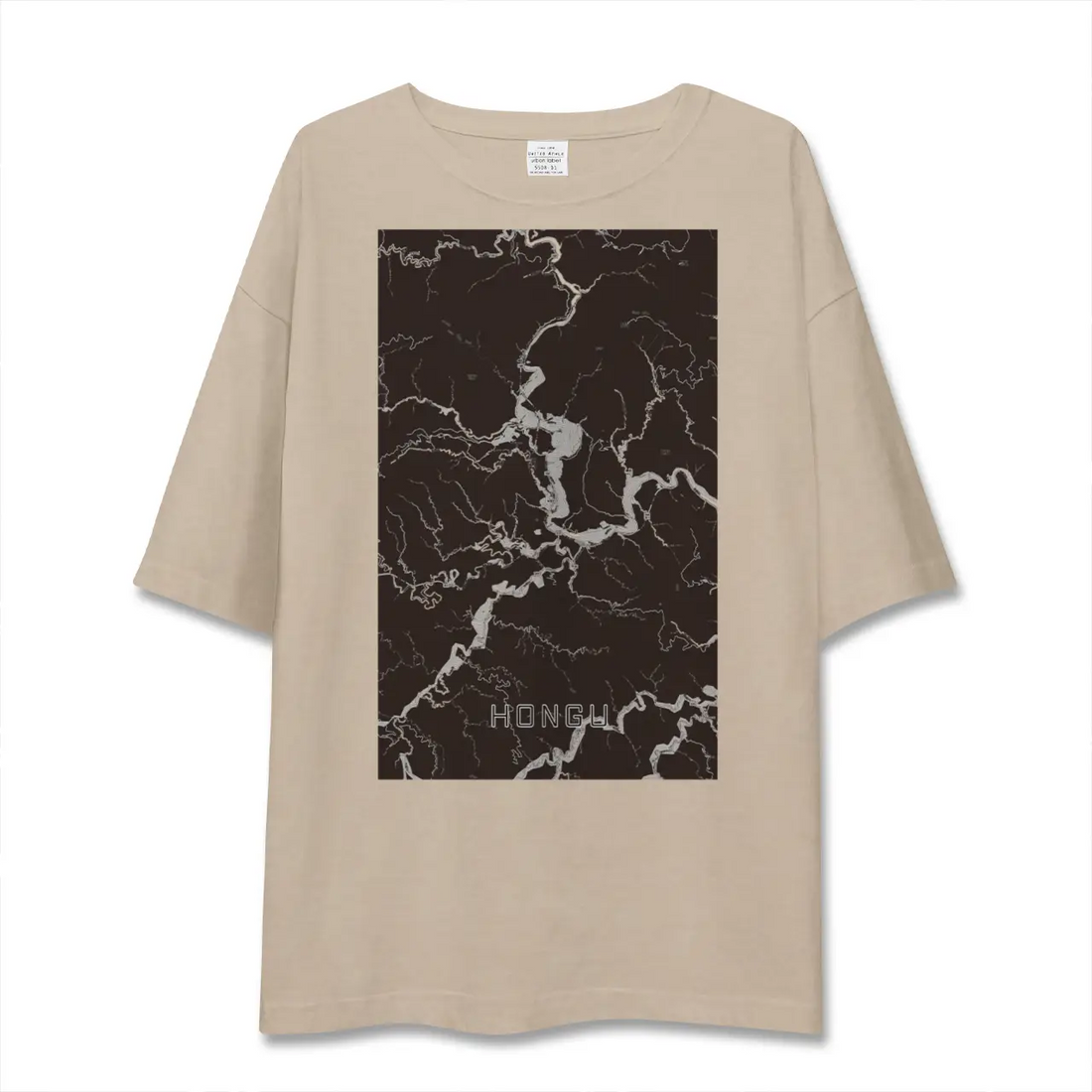 【本宮(和歌山県)】地図柄ビッグシルエットTシャツ