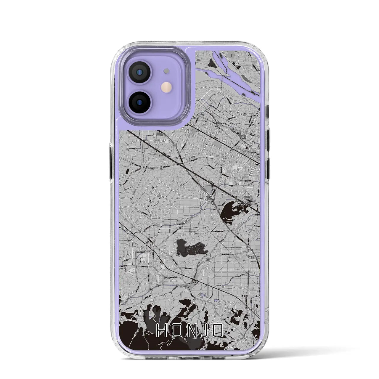 【本庄(埼玉県)】地図柄iPhoneケース(MagSafeタイプ)