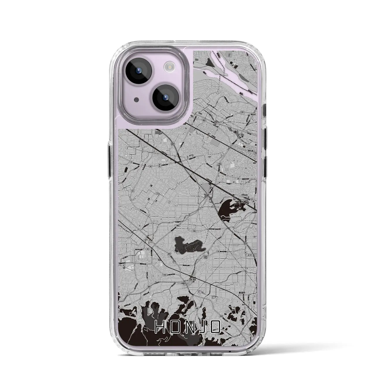 【本庄(埼玉県)】地図柄iPhoneケース(MagSafeタイプ)