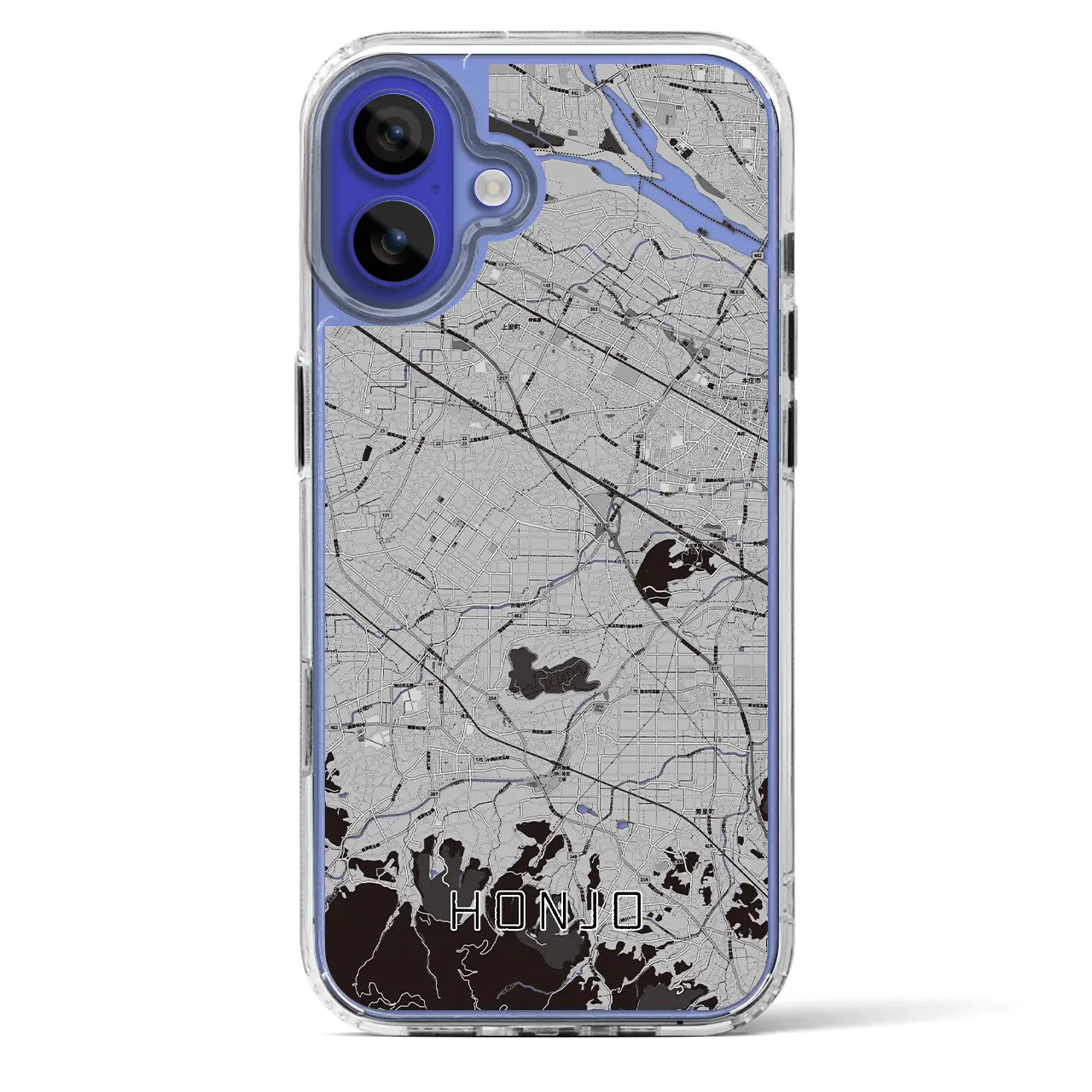 【本庄(埼玉県)】地図柄iPhoneケース(MagSafeタイプ)