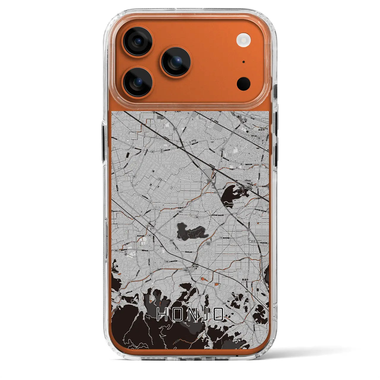 【本庄(埼玉県)】地図柄iPhoneケース(MagSafeタイプ)