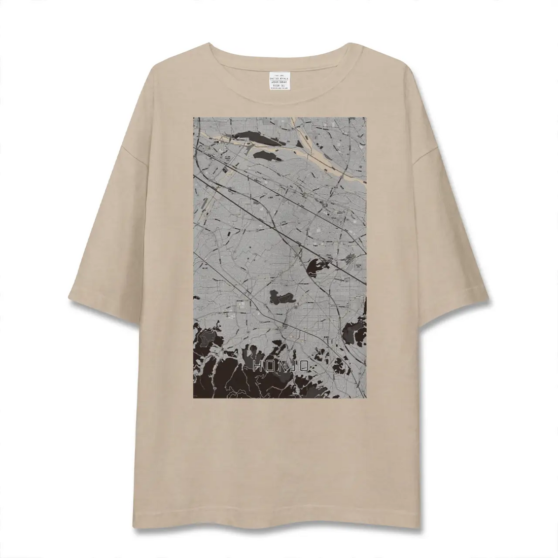 【本庄(埼玉県)】地図柄ビッグシルエットTシャツ