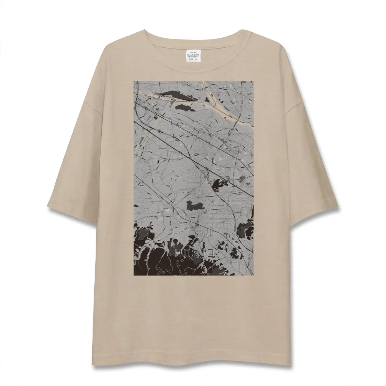 【本庄(埼玉県)】地図柄ビッグシルエットTシャツ