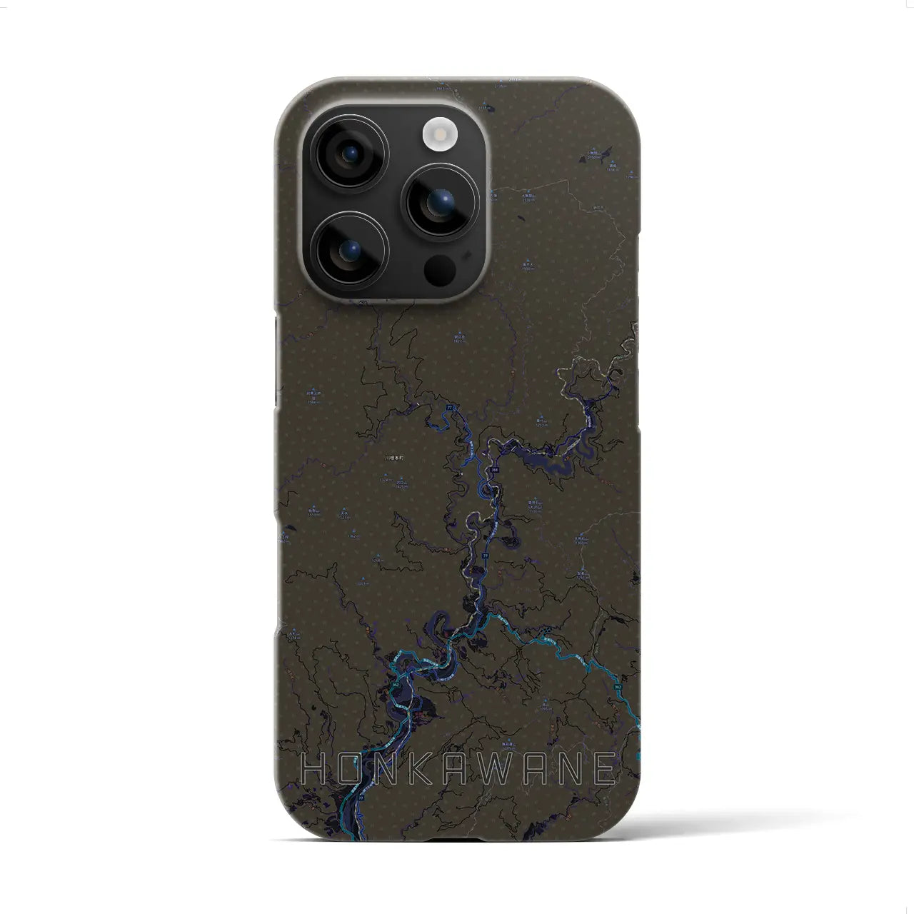 【本川根(静岡県)】地図柄iPhoneケース(バックカバータイプ)