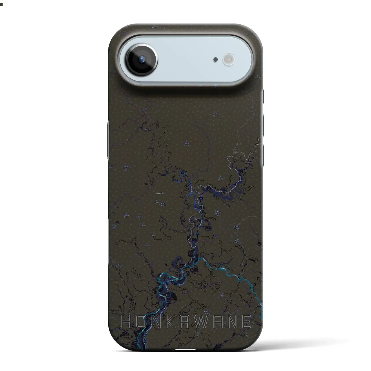 【本川根(静岡県)】地図柄iPhoneケース(バックカバータイプ)