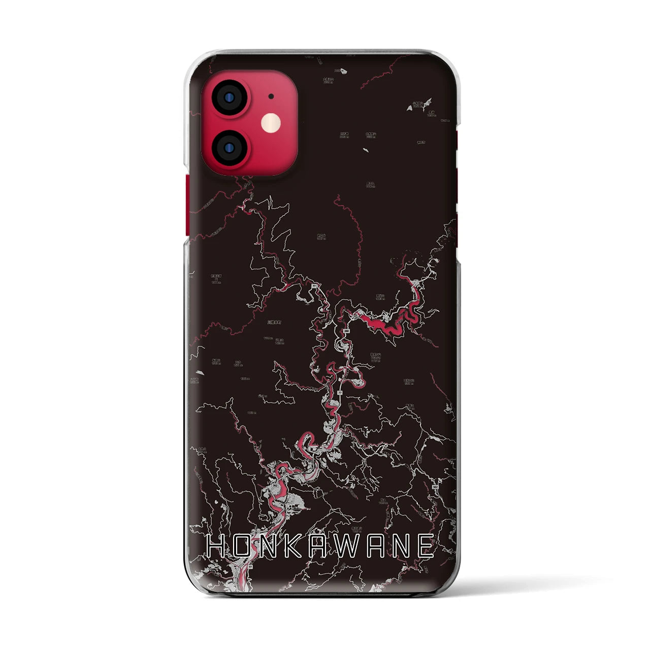 【本川根(静岡県)】地図柄iPhoneケース(クリアタイプ)