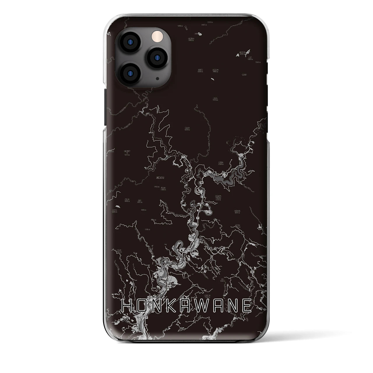 【本川根(静岡県)】地図柄iPhoneケース(クリアタイプ)