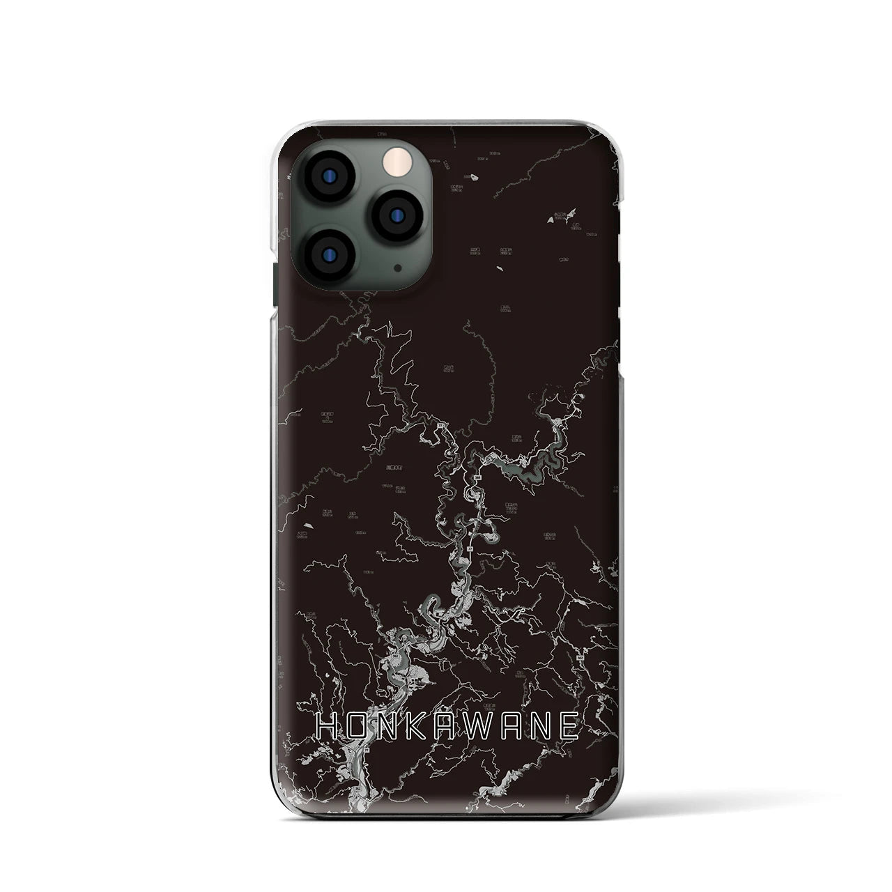 【本川根(静岡県)】地図柄iPhoneケース(クリアタイプ)