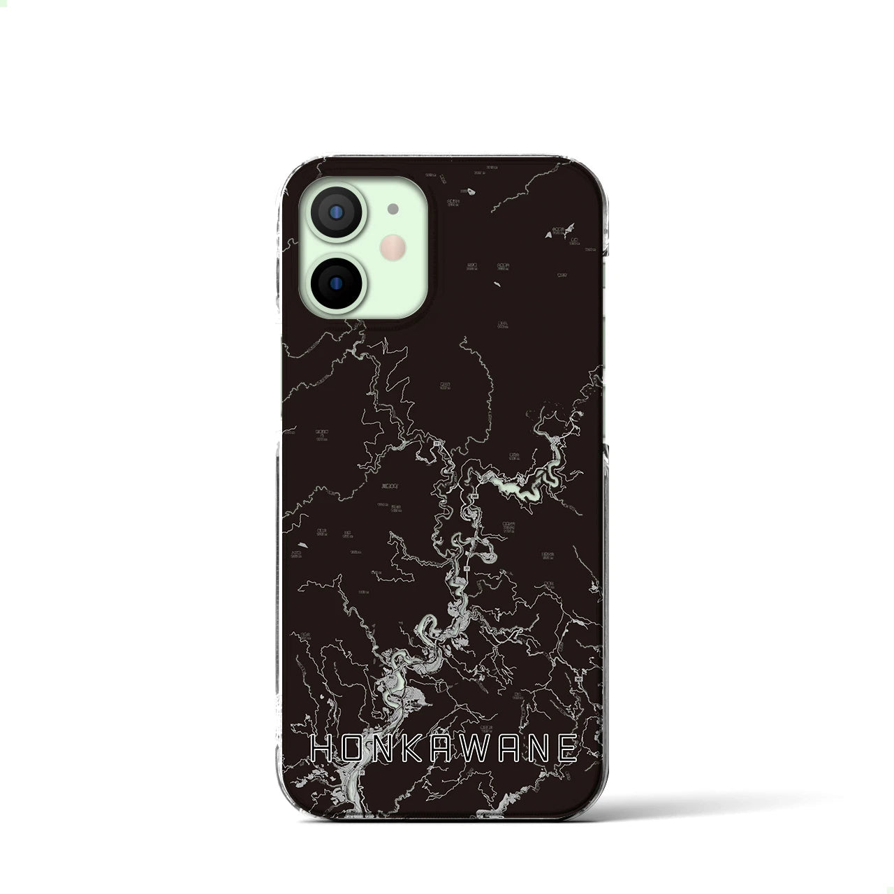 【本川根(静岡県)】地図柄iPhoneケース(クリアタイプ)