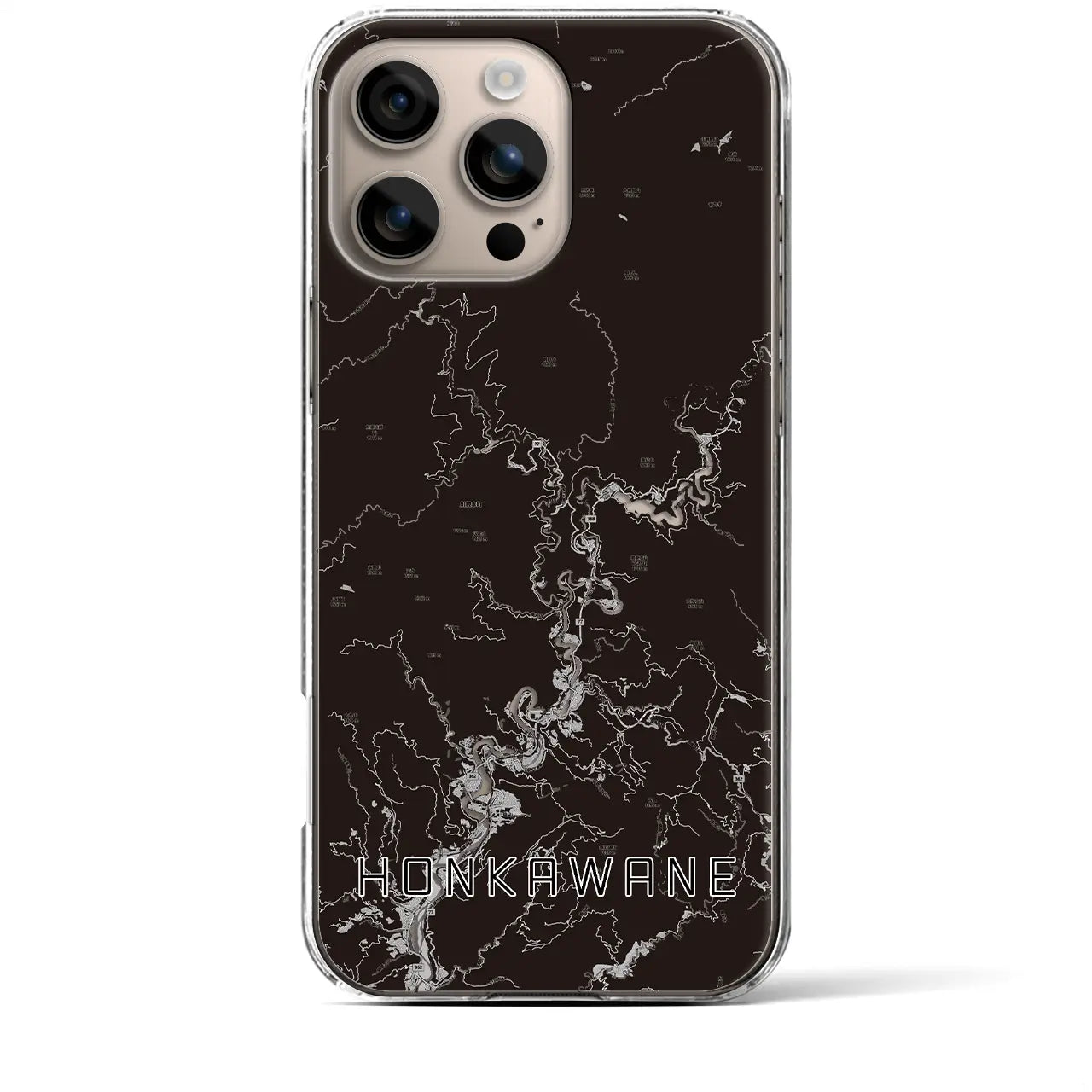 【本川根(静岡県)】地図柄iPhoneケース(クリアタイプ)