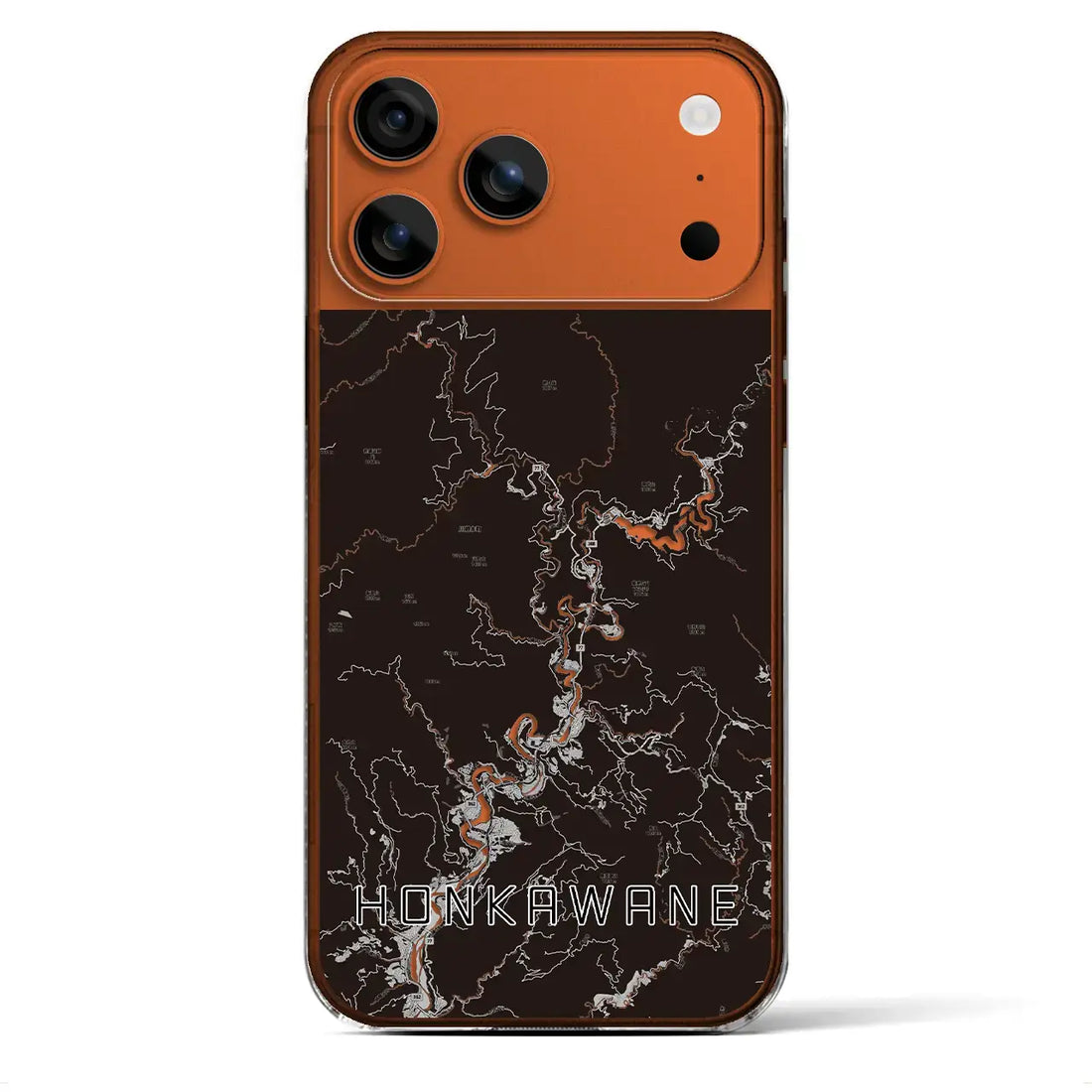 【本川根(静岡県)】地図柄iPhoneケース(クリアタイプ)