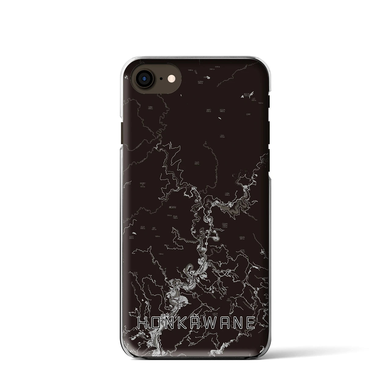 【本川根(静岡県)】地図柄iPhoneケース(クリアタイプ)