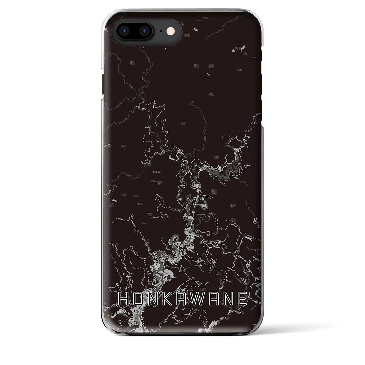 【本川根(静岡県)】地図柄iPhoneケース(クリアタイプ)