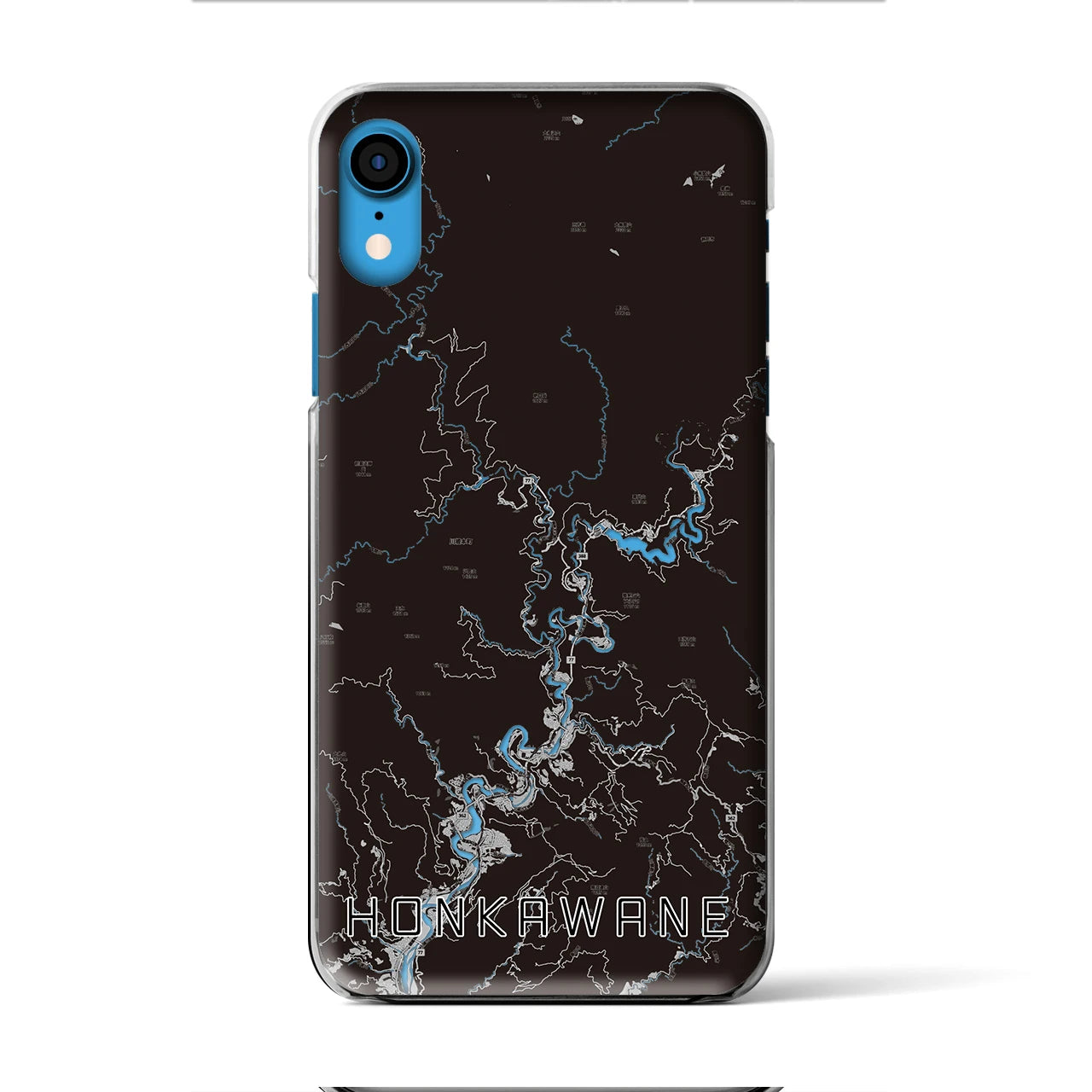 【本川根(静岡県)】地図柄iPhoneケース(クリアタイプ)