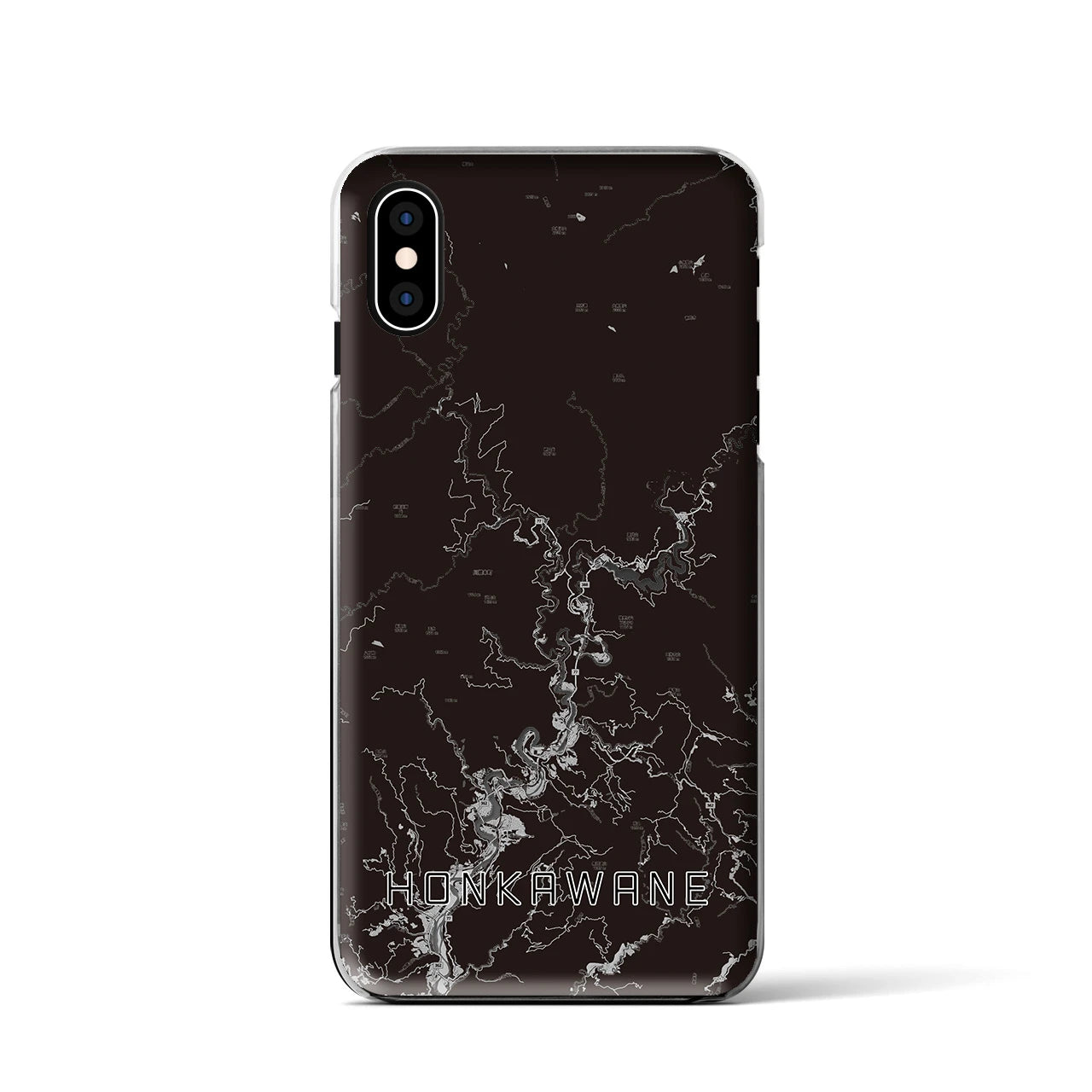 【本川根(静岡県)】地図柄iPhoneケース(クリアタイプ)