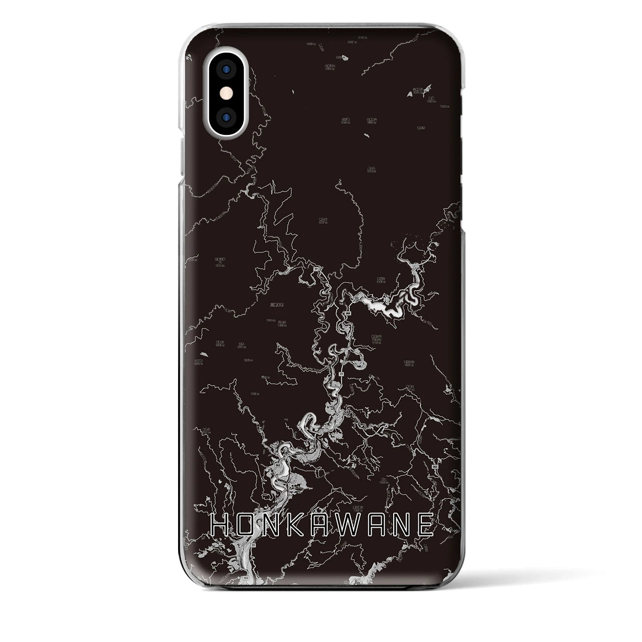 【本川根(静岡県)】地図柄iPhoneケース(クリアタイプ)