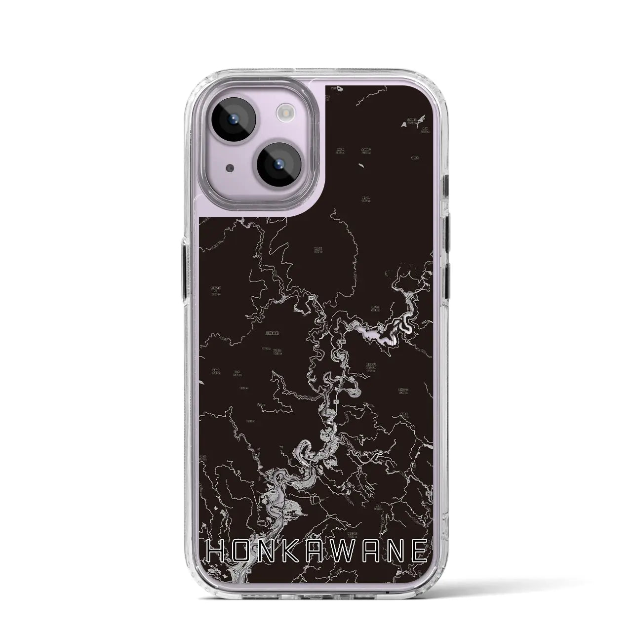 【本川根(静岡県)】地図柄iPhoneケース(MagSafeタイプ)