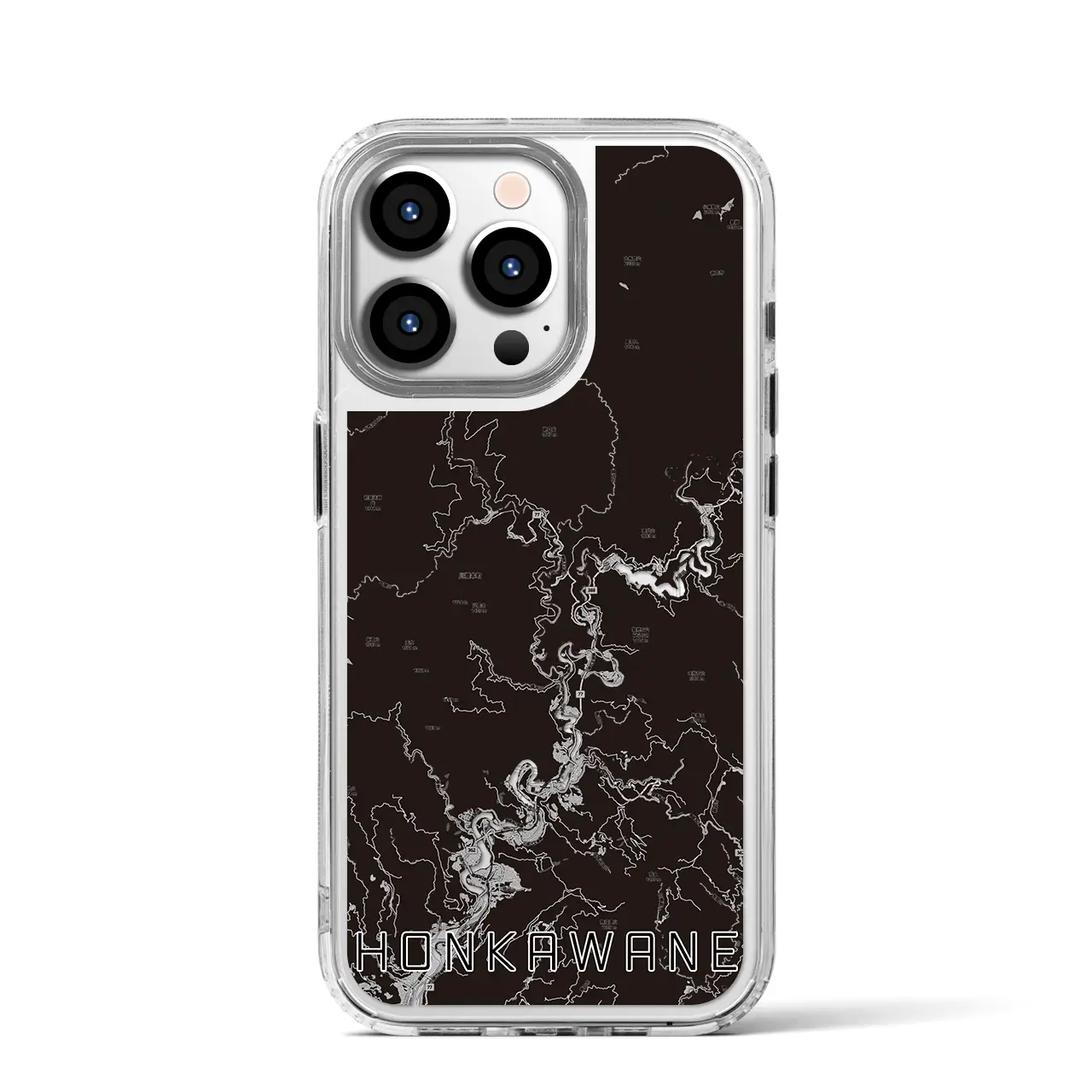 【本川根(静岡県)】地図柄iPhoneケース(MagSafeタイプ)