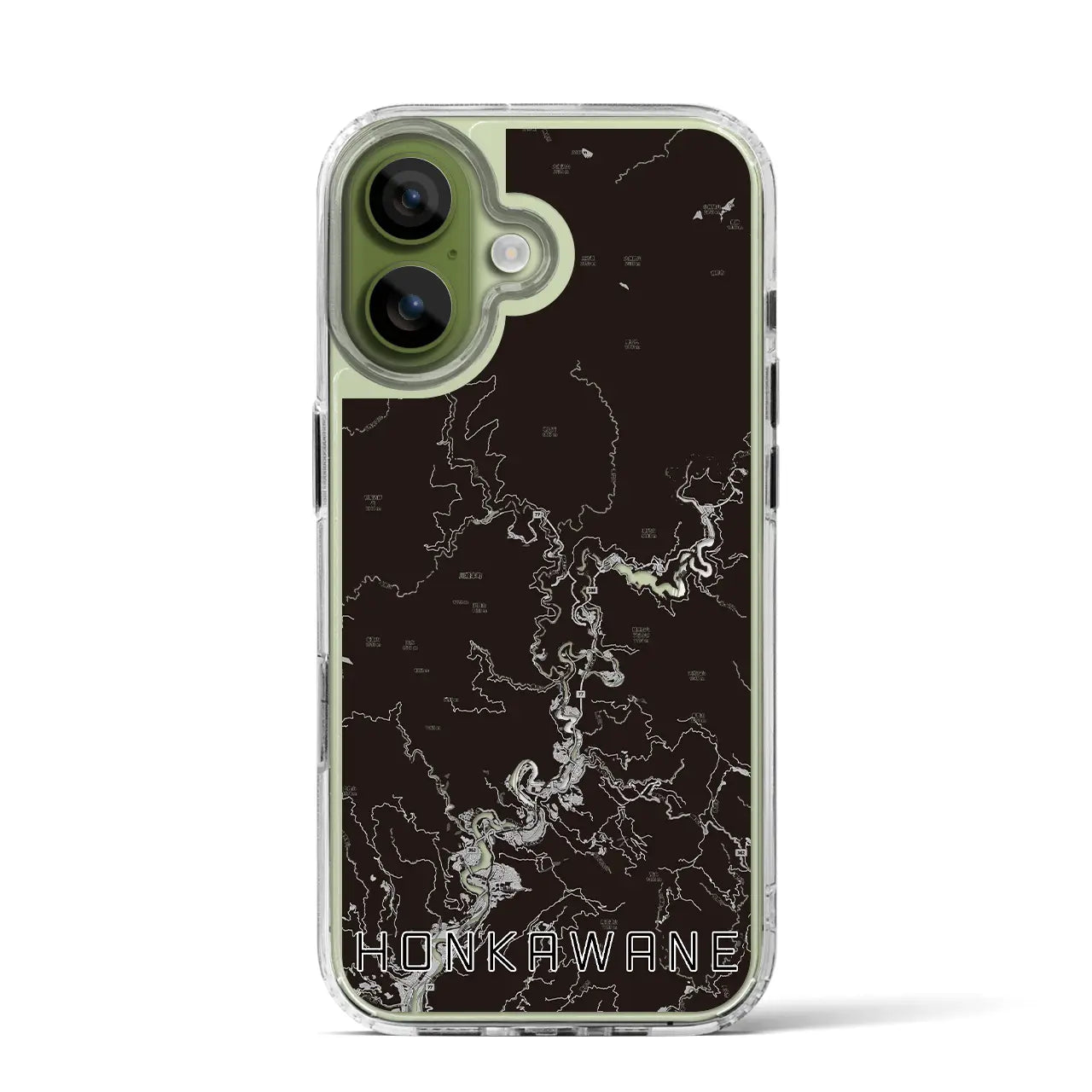 【本川根(静岡県)】地図柄iPhoneケース(MagSafeタイプ)