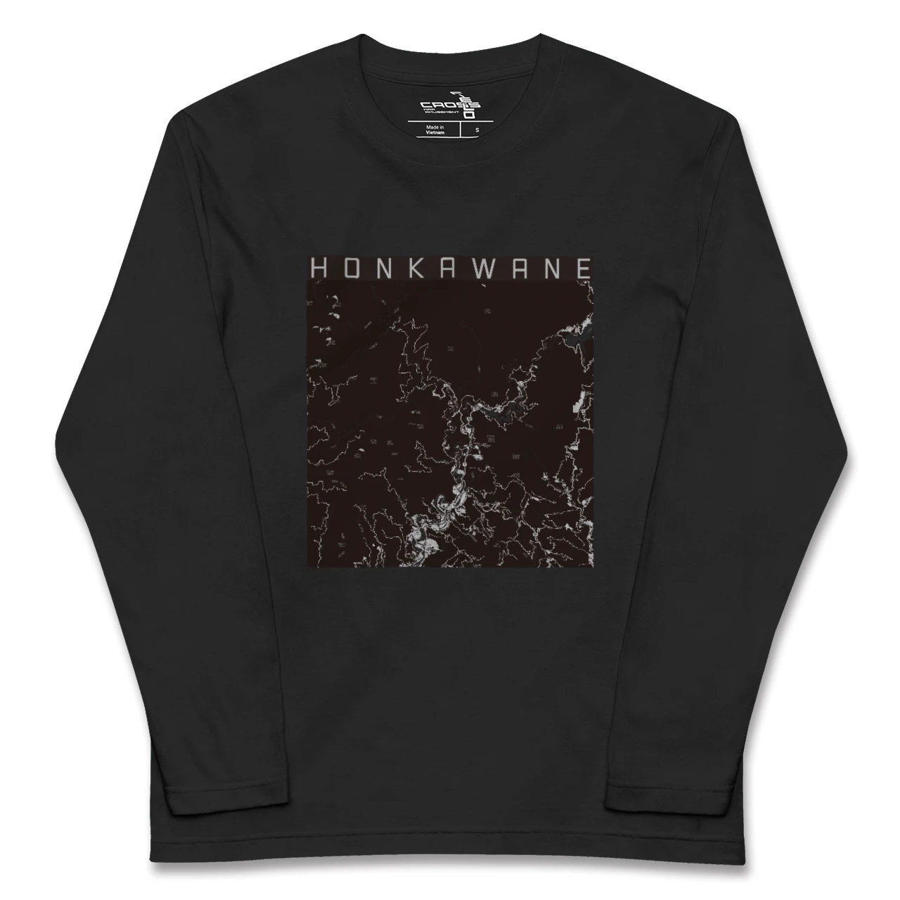 【本川根(静岡県)】地図柄ロングスリーブTシャツ