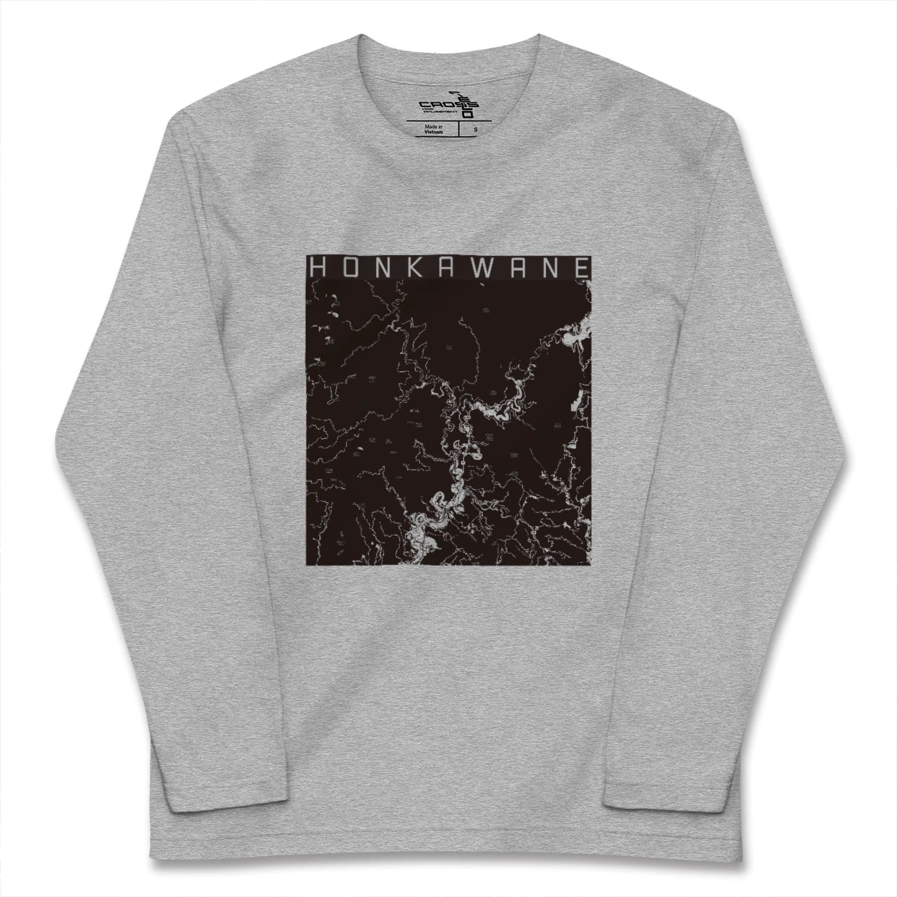 【本川根(静岡県)】地図柄ロングスリーブTシャツ