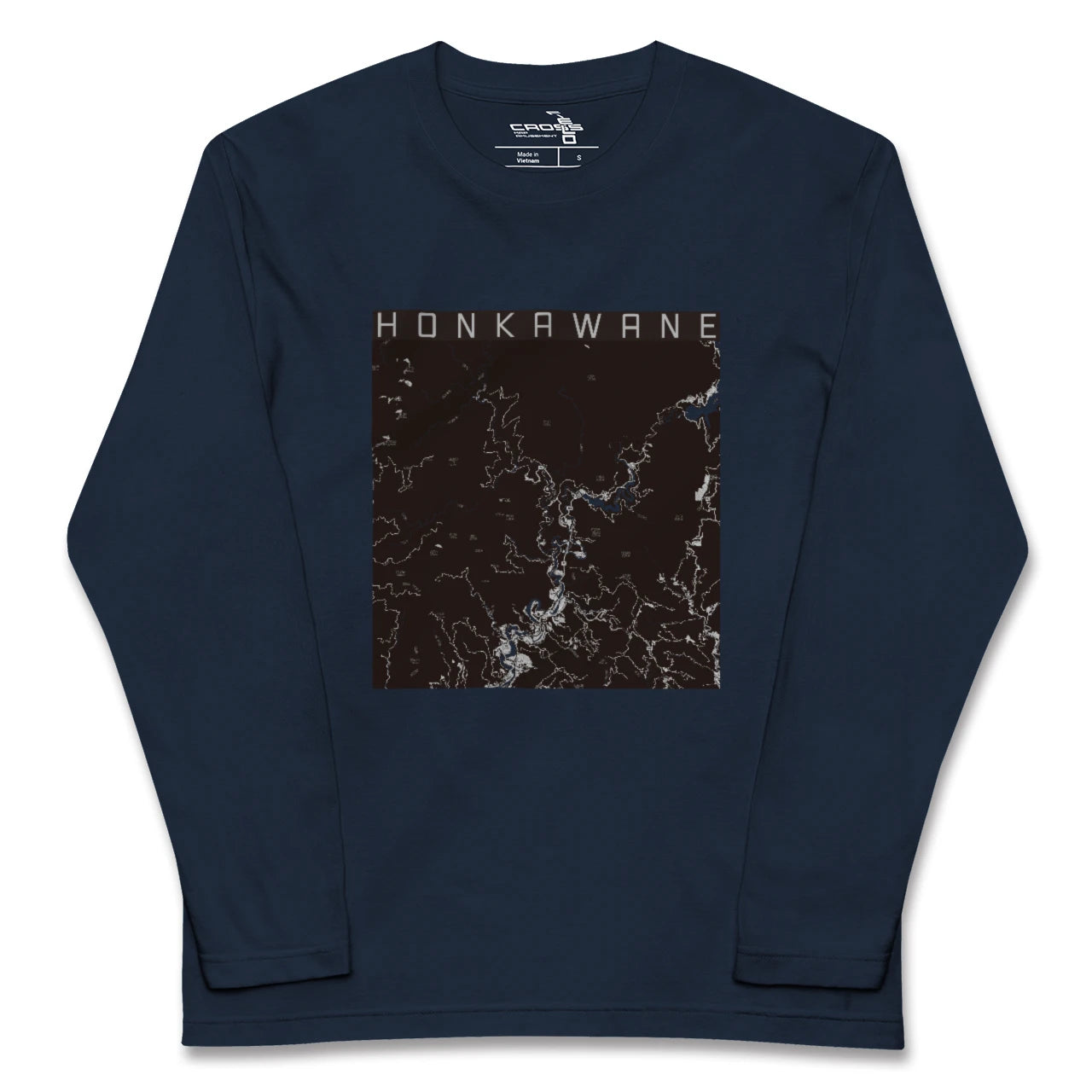 【本川根(静岡県)】地図柄ロングスリーブTシャツ