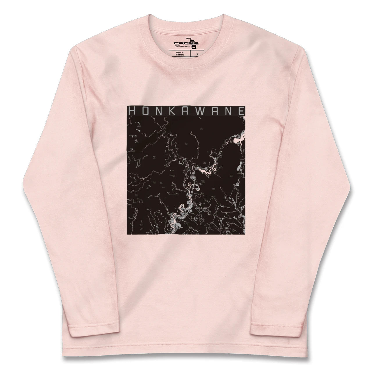 【本川根(静岡県)】地図柄ロングスリーブTシャツ